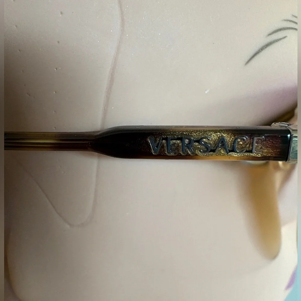 Vintage Versace Tortoise Shell Sunglasses with Brown Lenses